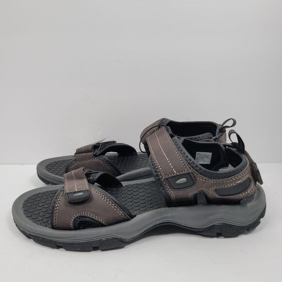 Khombu Barracuda River Comfort Men's Dark Brown Sandals US Size 11M NWT - Picture 2 of 8